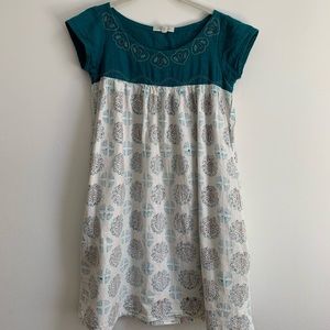 Mata Traders Embroidered Print Tunic Dress